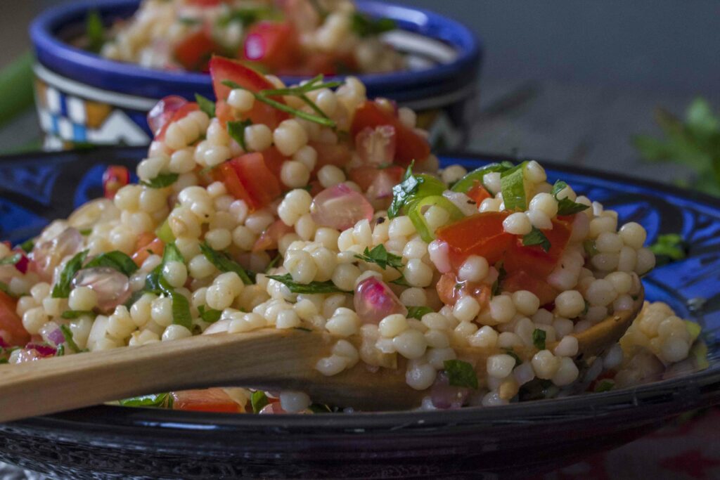 Pearl couscous tabbouleh
