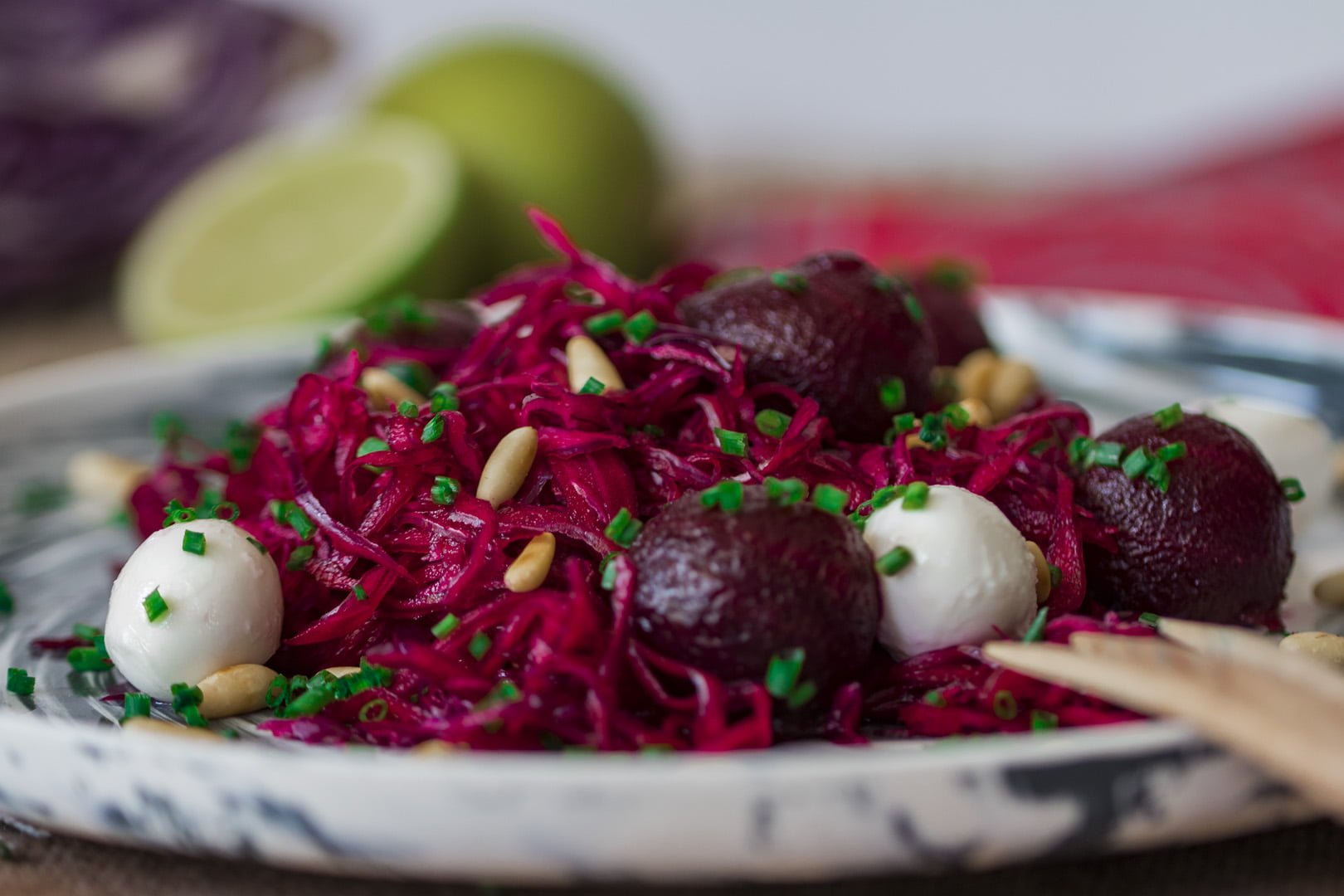 Red velvet salade met rode biet en Mozarella 3 Red velvet salade met biet en Mozarella 1.2