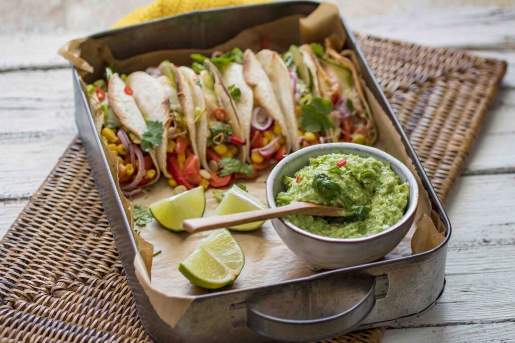Vegetarische taco&amp;#39;s met guacamole - Secretos Del Sur