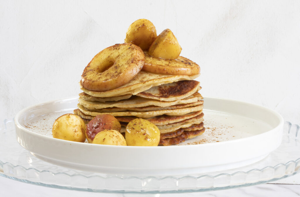 Tortitas de plátano con manzana asada y canela 2 Bananen pannekoekjes met kaneelappeltjes 1.3