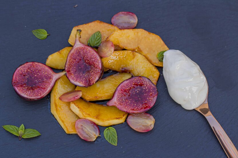 Baked apple with figs and yogurt 1 Gebakken appaeltjes met vijgen 1.1