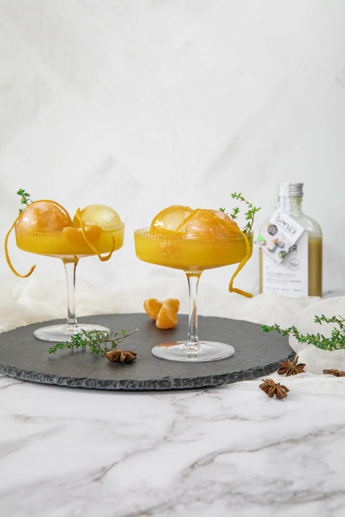 Brunch con "Bon appetit les amis" 1 Gimber sinaasappel mocktail met steranijs 1.2