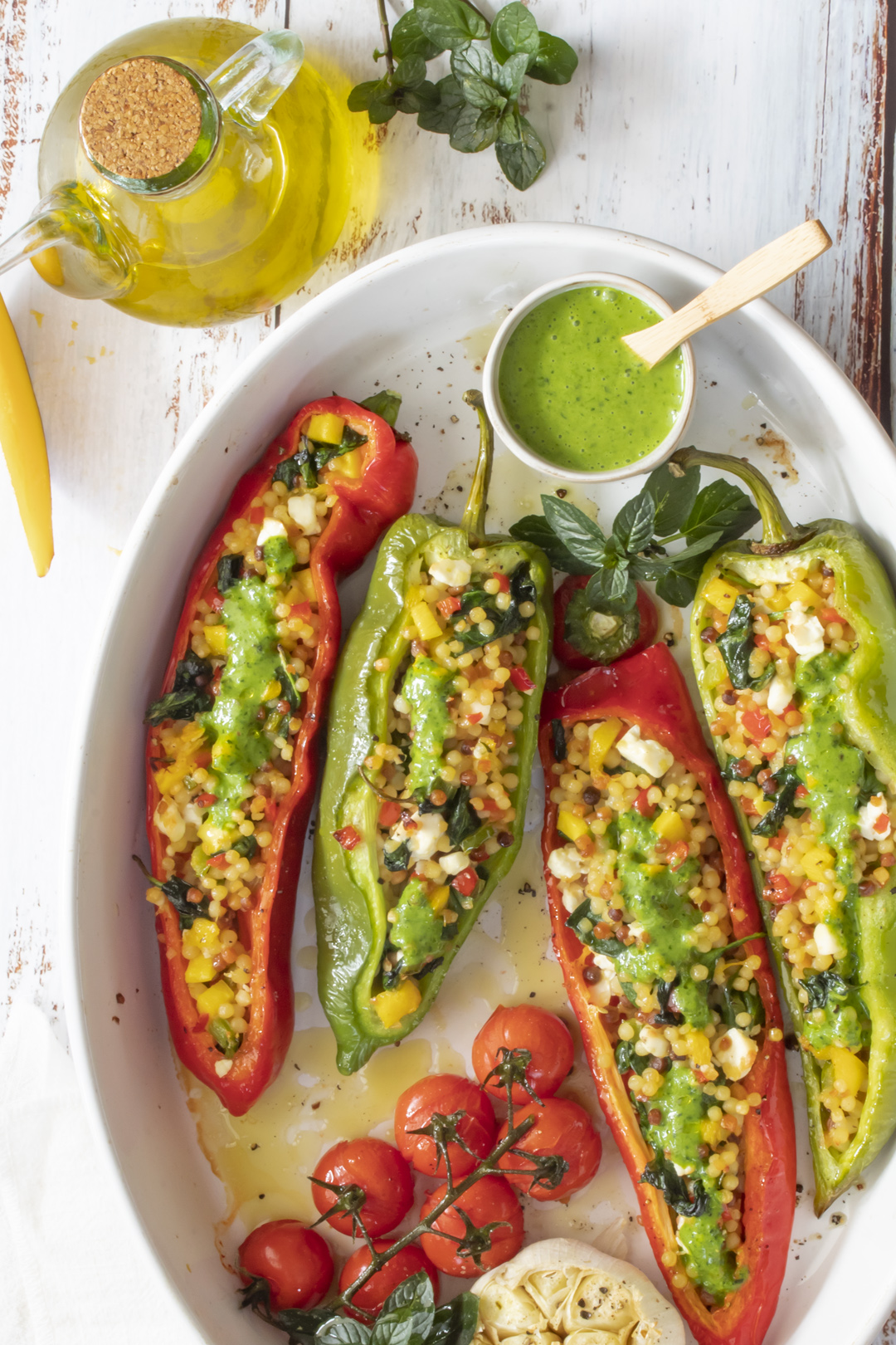 Puntpaprika gevuld met fregula 1.4