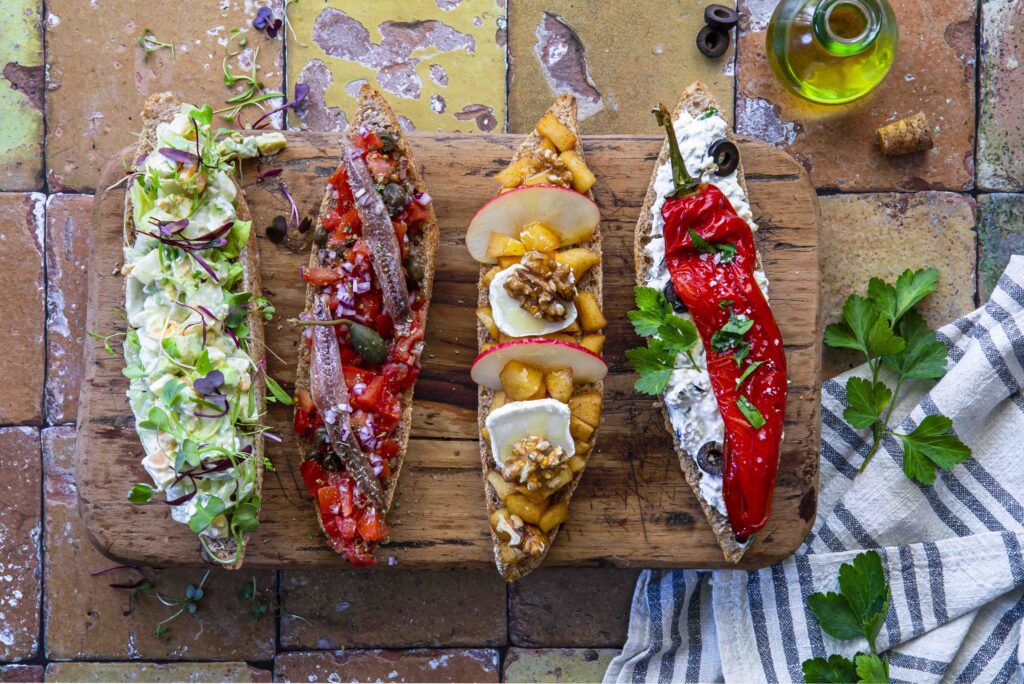 Ensalada de anguila ahumada 5 Sándwiches, cuatro veces diferentes y súper sabrosos