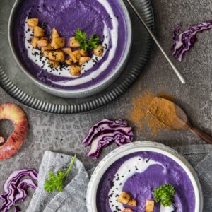 Rode kool soep, heerlijk lekker en snel klaar