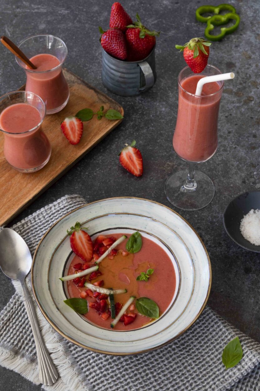 Gazpacho de fresas 1 Gazpacho con fresas