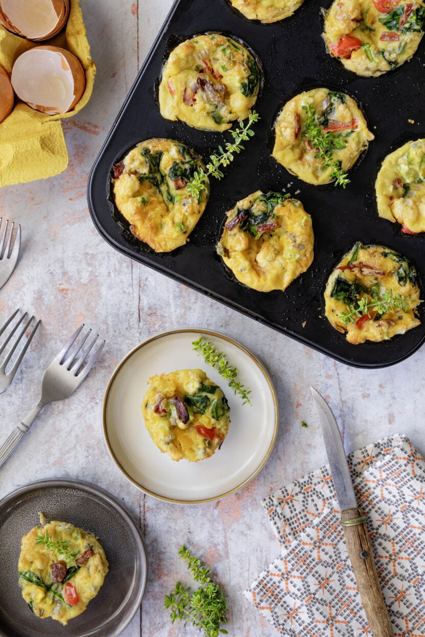 Muffin de huevo, una frittata salada 1 Hartige ei muffins 6