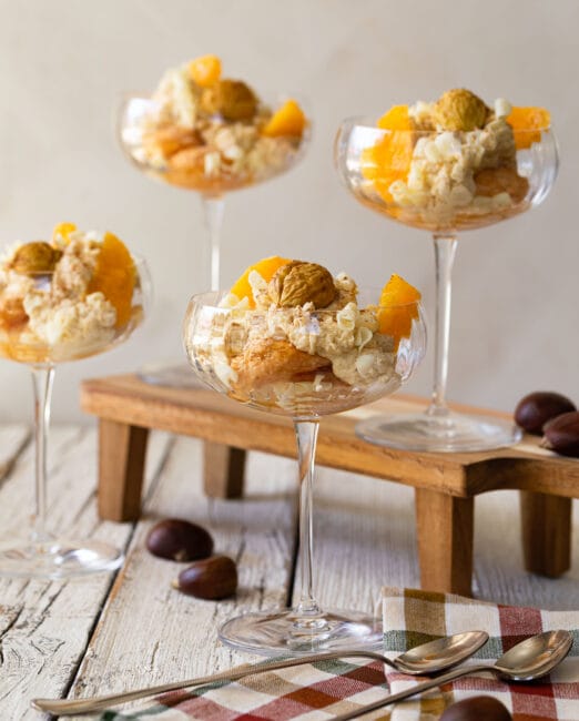 Kastanje mascarpone met citrus 5 Kastanje en mascarpone dessert 1