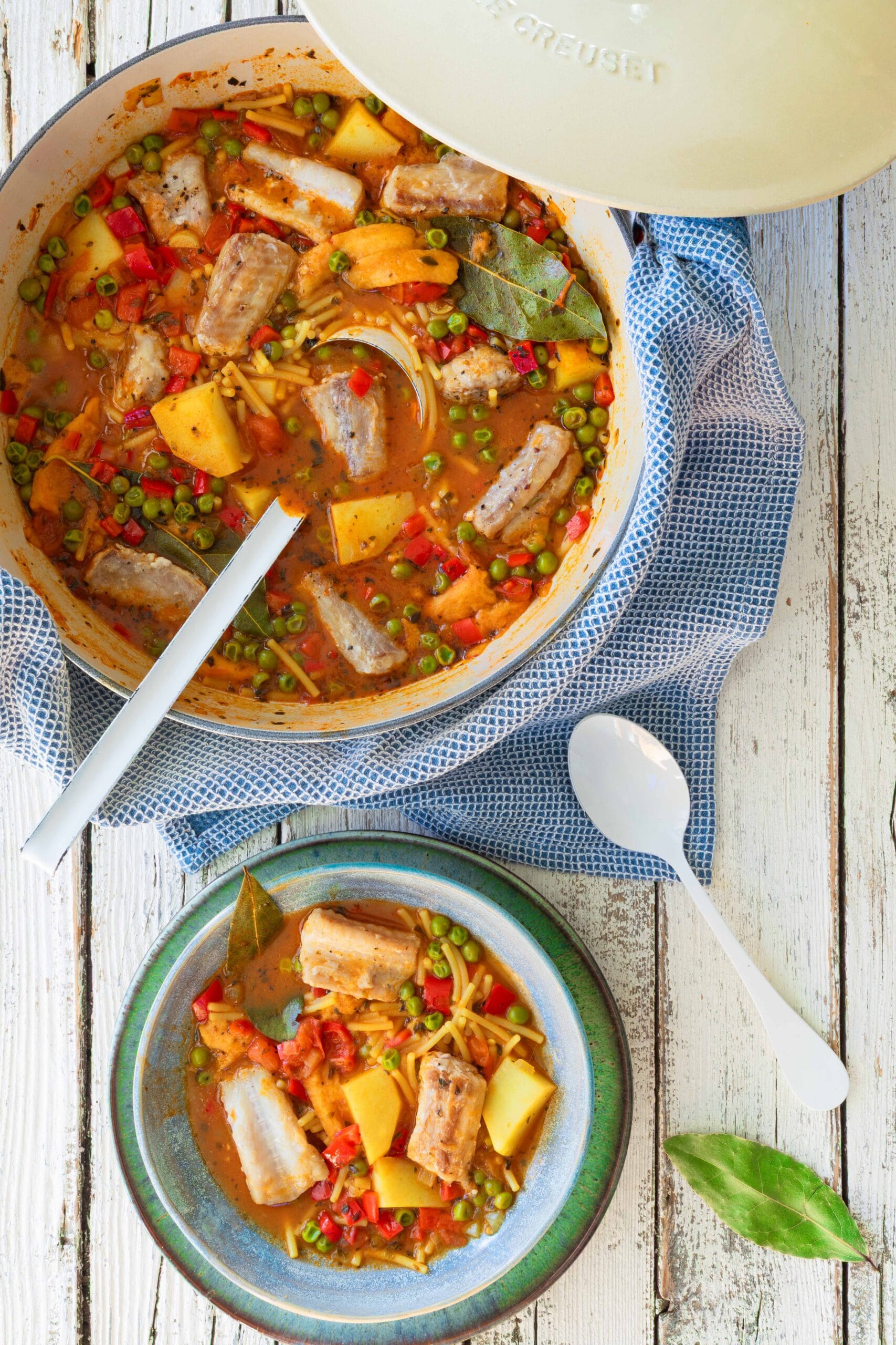 Dogfish stew with vermicelli 2 Stoofpotje van hondshaai en vermicelli 1 scaled